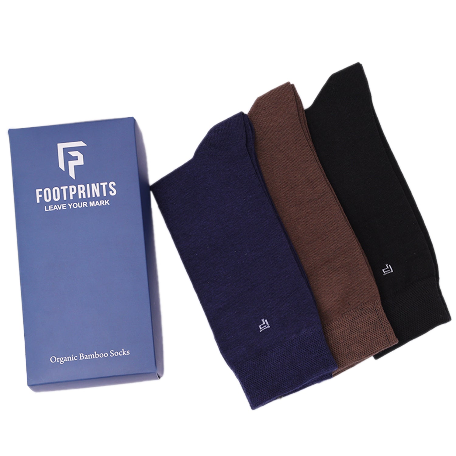 Bamboo Formal Socks For Men | Calf Length | Smell Free & Breathable | Cushioned Base & Anti Bacterial | Softer Than Cotton Socks | Black, Navy Blue & Brown | Pack of 3