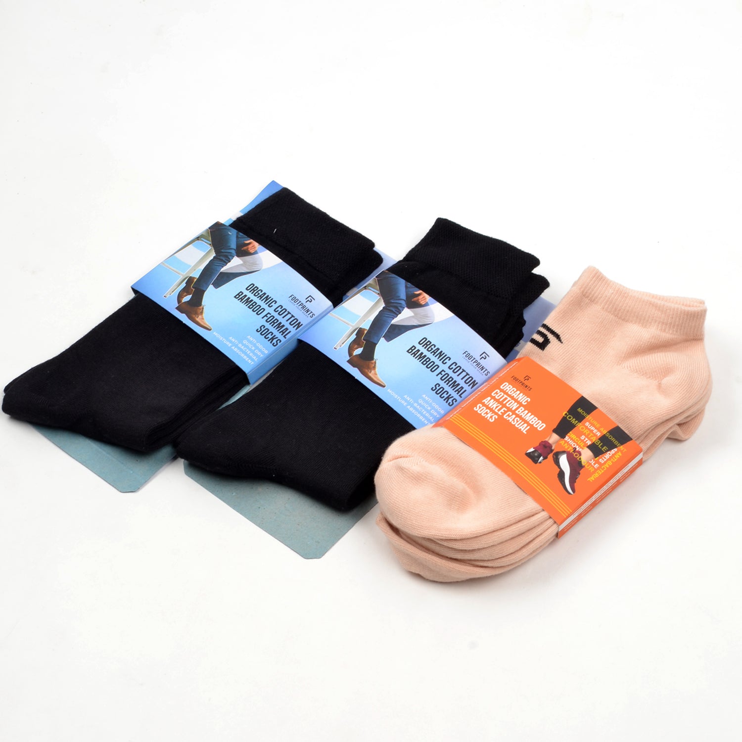 Anti-Odour Organic Cotton Bamboo Socks Combo-Pack Of 5