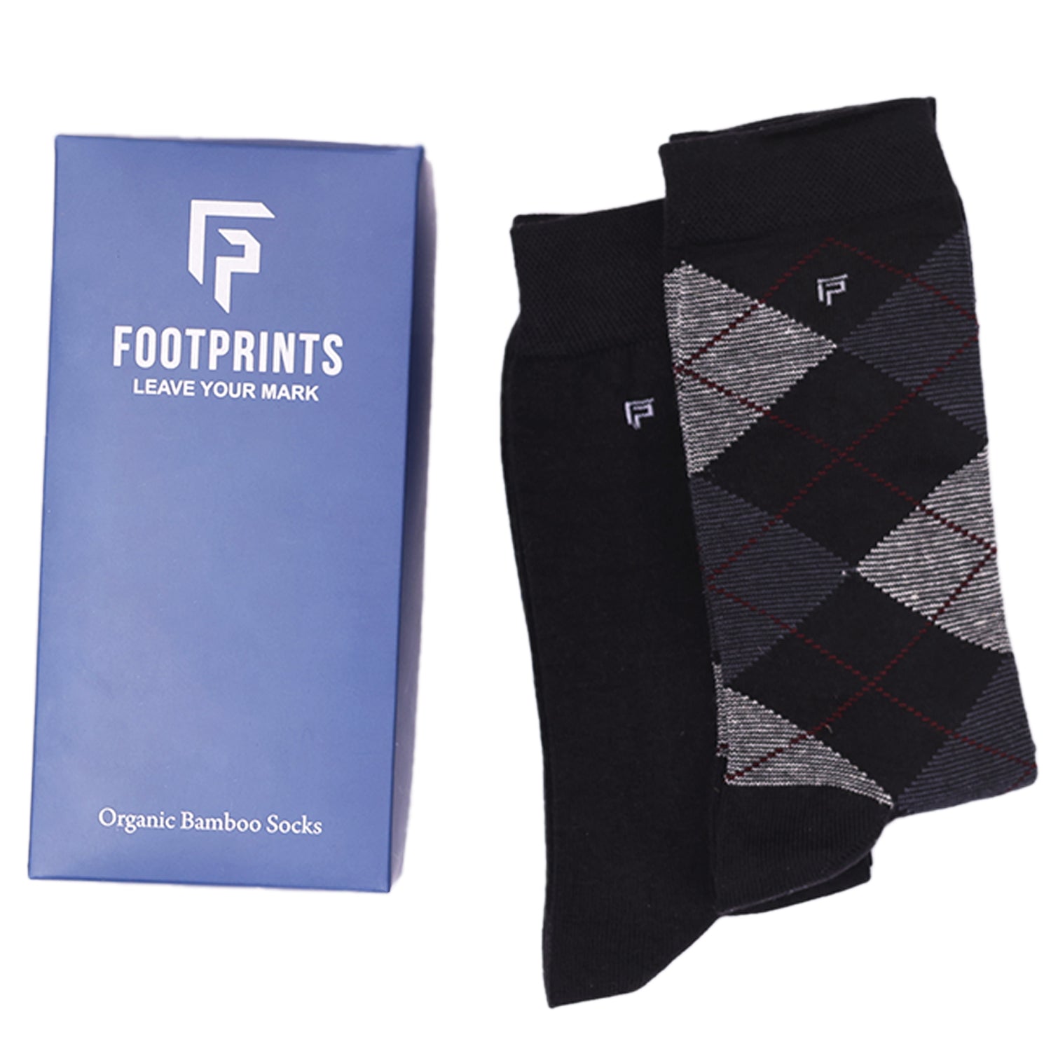 Bamboo Men Formal and Designer Socks | Office Formal Socks | Extra Stretchy Socks | Smell Free & Breathable | Cushioned Base & Anti Bacterial | Black | Pack of 2