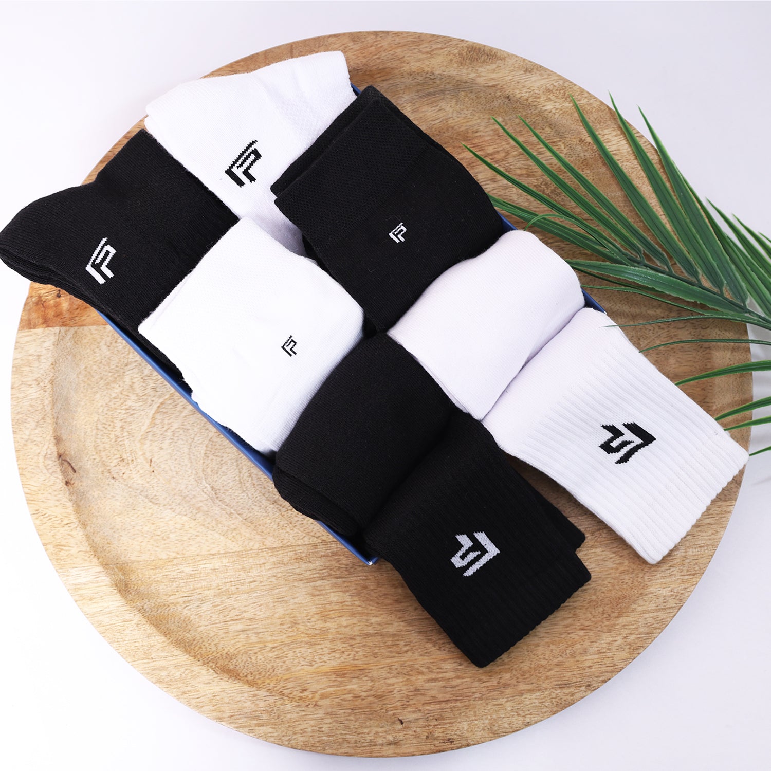 Bamboo Socks For Men | Office Formal, Terry & Sports Socks | Extra Stretchy Socks | Smell Free & Breathable | Cushioned Base & Anti Bacterial | Black & White | Pack of 6
