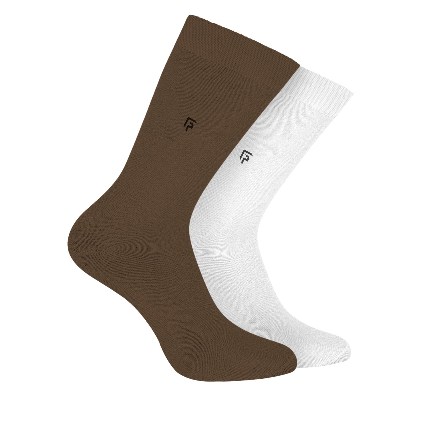 Footprints Bamboo Formal Socks For Men | Calf Length | Anti- Odour & Breathable | Anti Bacterial | Softer Than Cotton Socks | Pack Of 2