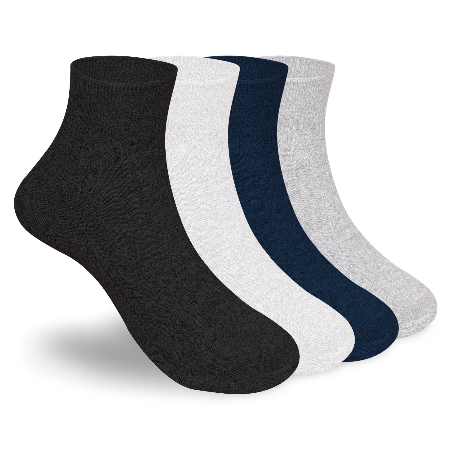 Anti-Odor Bamboo Ankle Causal Designer Socks for Womens | Smell Free & Breathable | Anti-Bacterial | All- Day Comfort | Multicolor | Pack of 4