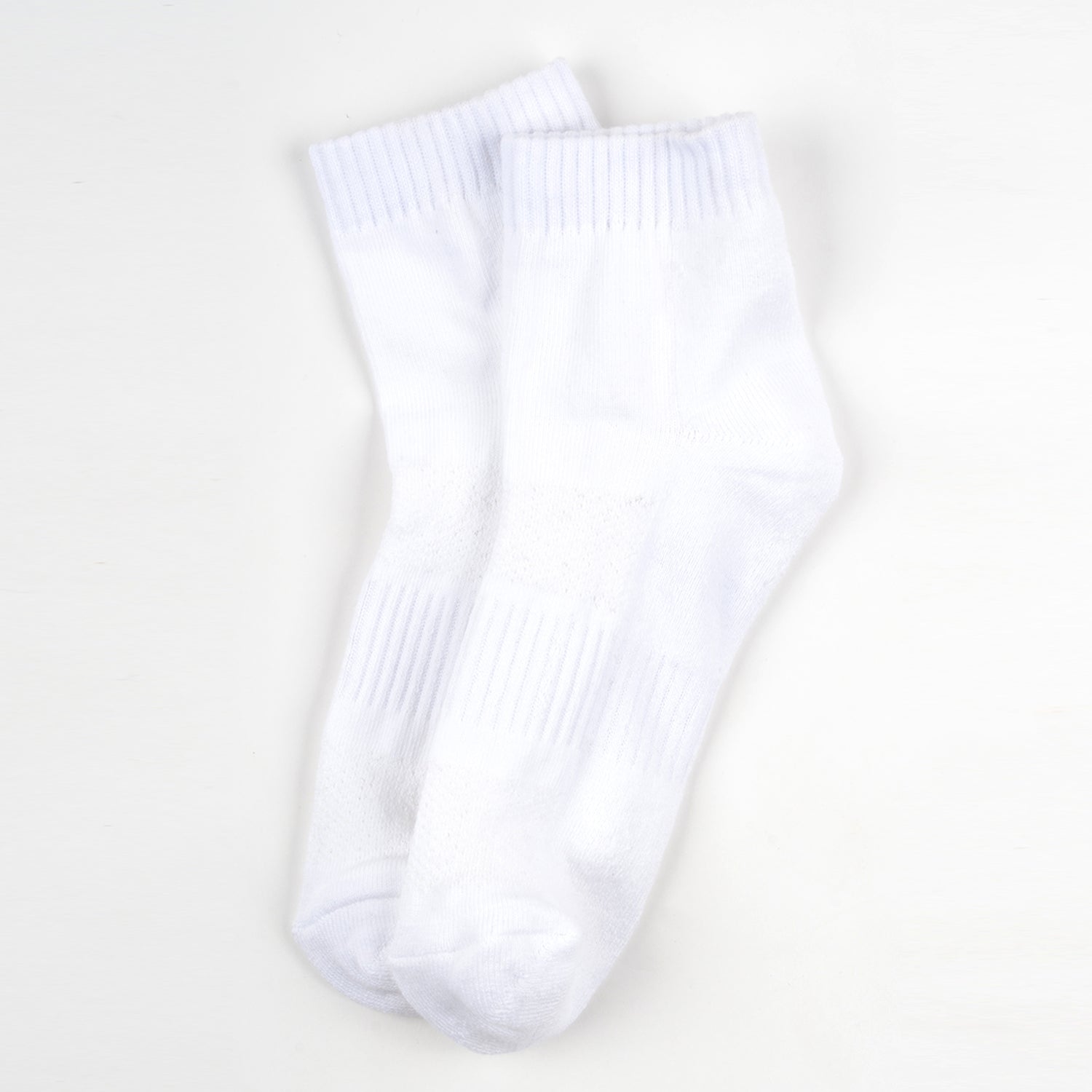 Organic Cotton Formal & Ankle Terry Socks - Pack 3 (White )- Extra soft and Breathable