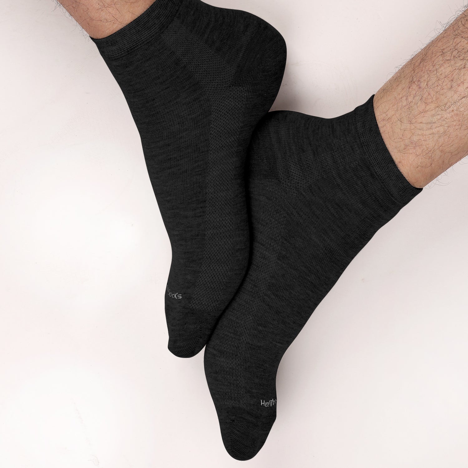 Organic Cotton Bamboo Diabetic Socks | Ankle Length | Moisture-Wicking | Seamless | Non-binding | Cushioned For Superior Comfort | Circulation Support For Men & Women | Pack of 2