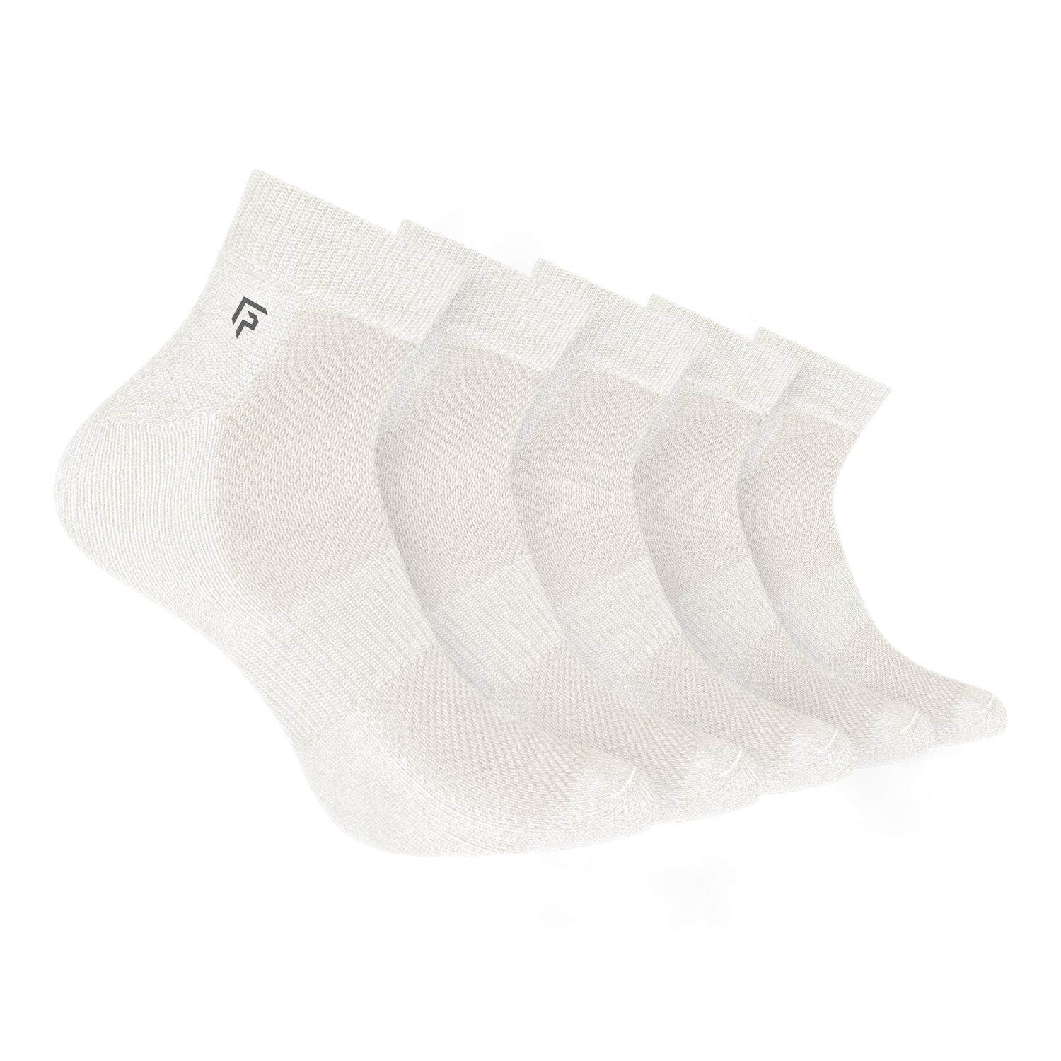 Organic Cotton Bamboo Unisex Ankle Terry Socks | Extra Soft, Anti Odour and Breathable | Pack of 5