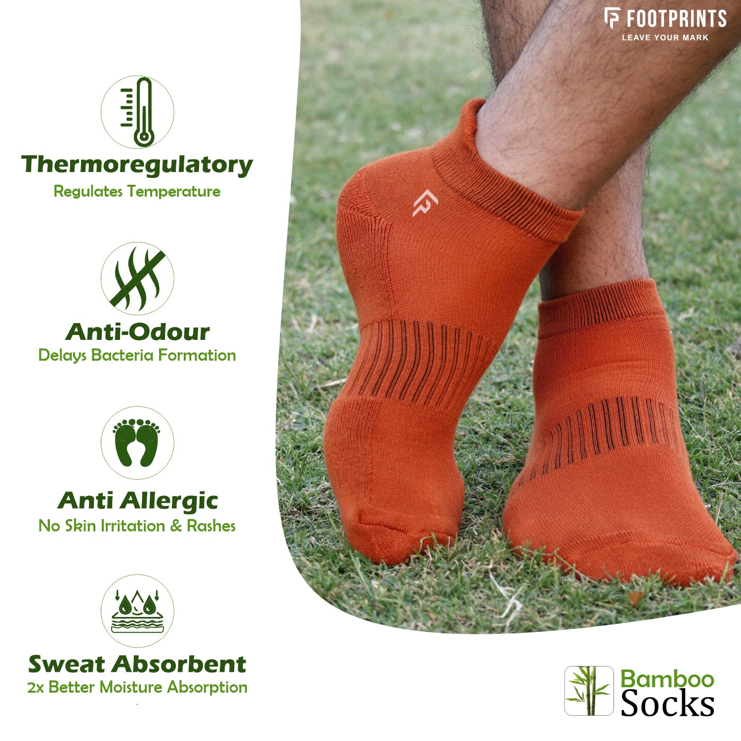 Bamboo Ankle Unisex Causal Socks | Odour-Free & Breathable | Padded Base & Anti-bacterial | 3X Softer than Cotton Socks | Multicolor | Pack of 2