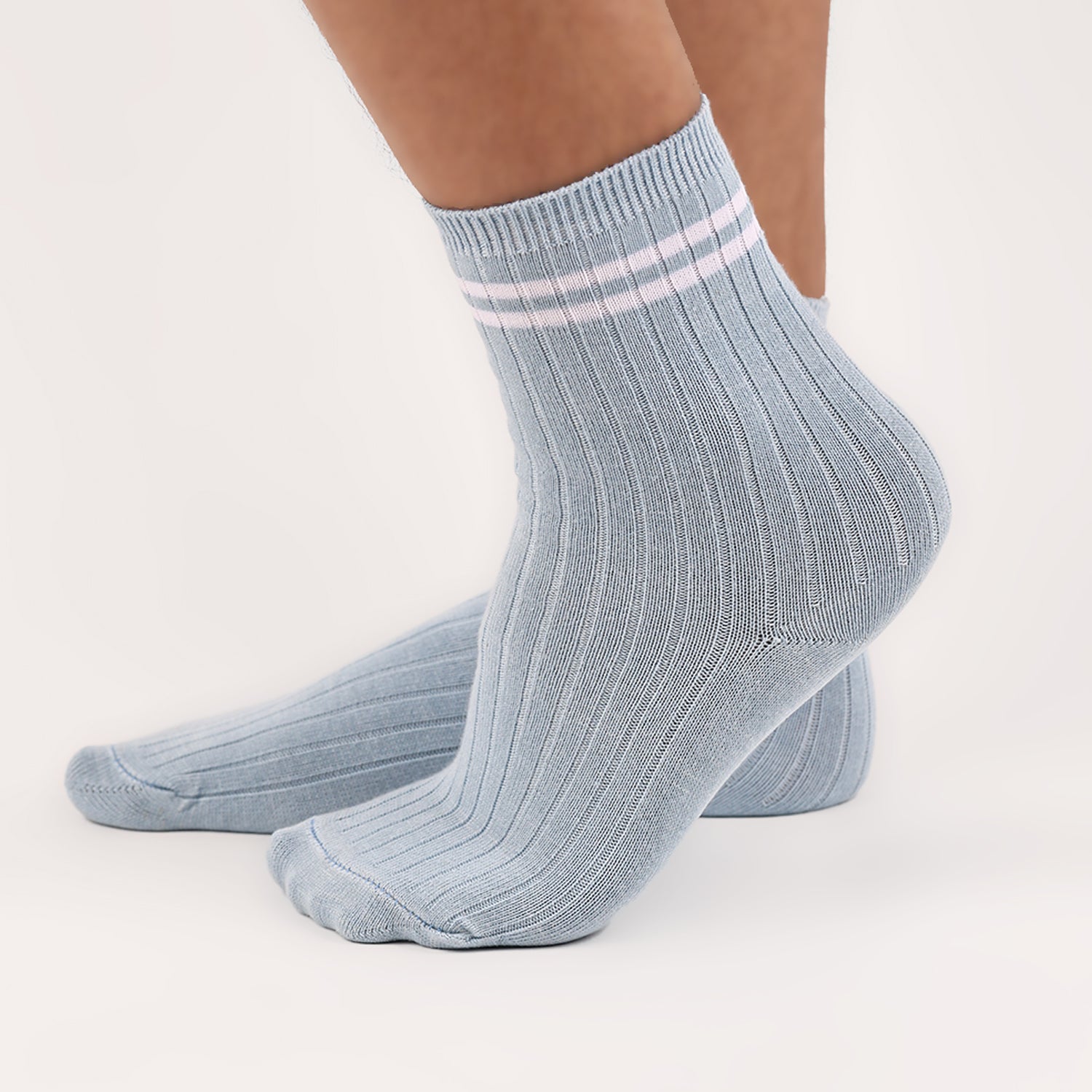 Bamboo Anti-Odour Ribbed Socks for Kids | Anti-Bacterial | Smell Free & Breathable | Hypoallergenic | Moisture-Wicking | Pack of 3