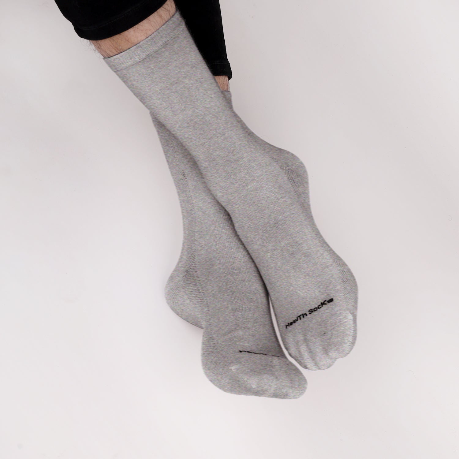 Organic Cotton Crew Length Bamboo Diabetic Socks | 2 White & 1 Grey | Pack Of 3