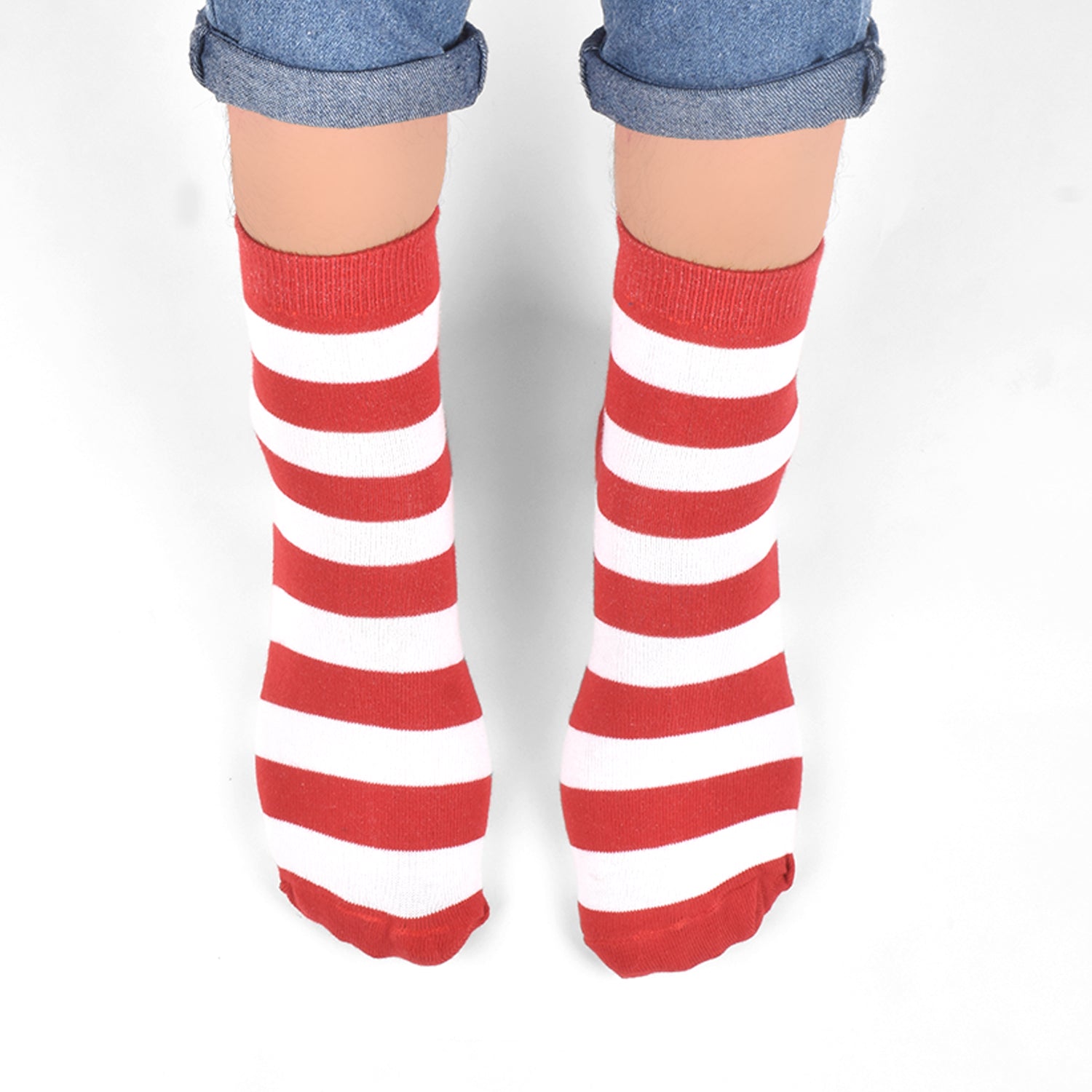 Bamboo Socks for Women | Extra Stretchy Socks | Smell Free & Breathable | Cushioned Base & Anti-Bacterial | Ideal for Jogging, Gym, Yoga, Office and Home | Stripe | Pack of 3