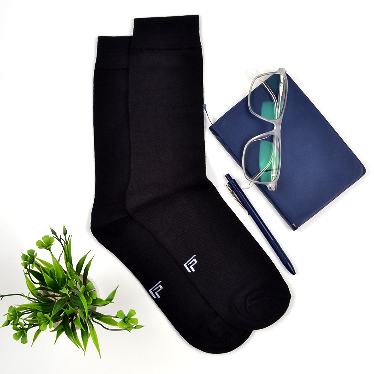 Organic Cotton Formal & Ankle Casual Socks - Pack of 3 (Black & Beiage )- Extra soft and Breathable