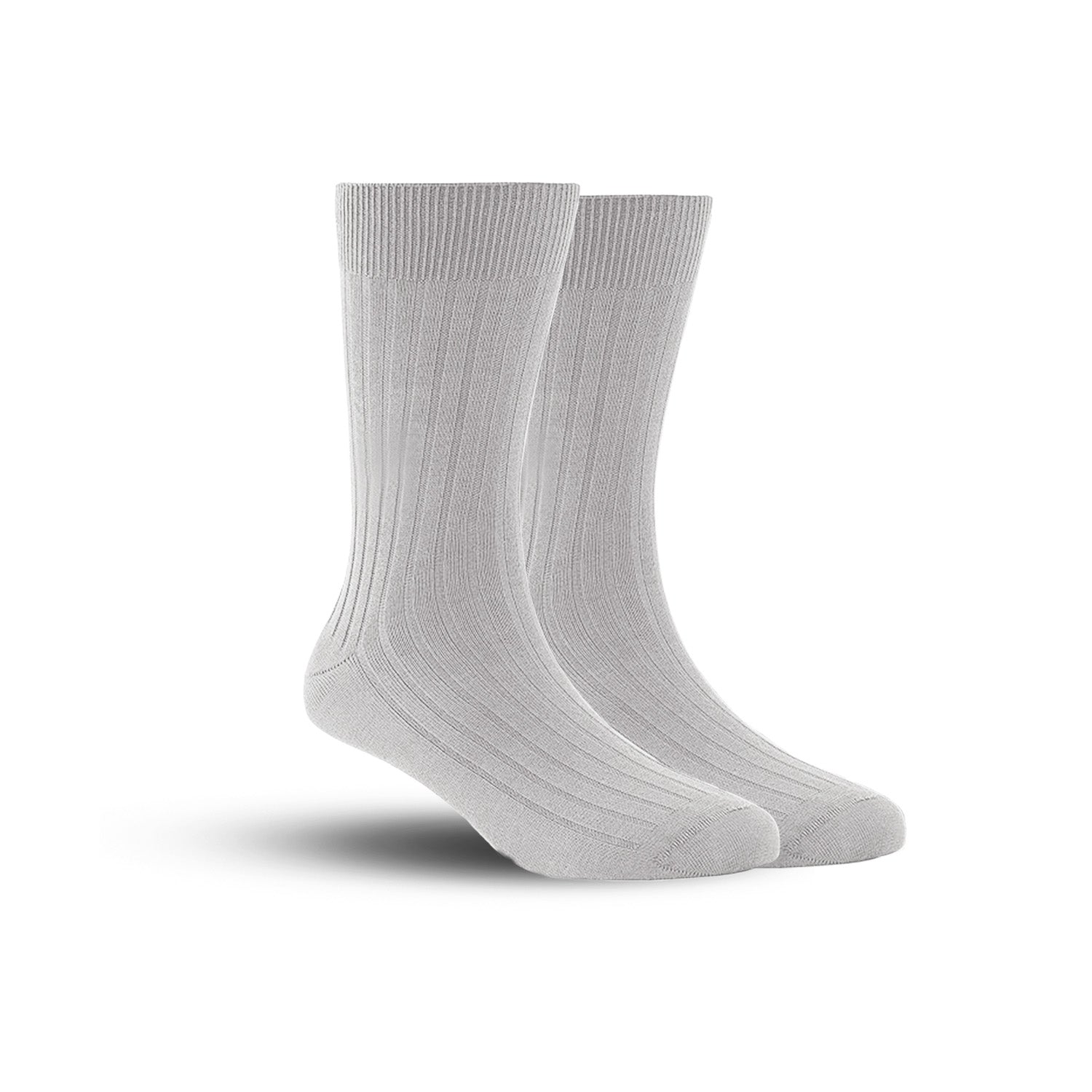Bamboo Formal Ribbed Socks For Men | Calf Length | Smell Free & Breathable | Cushioned Base & Anti Bacterial | Softer Than Cotton Socks | Pack Of 2