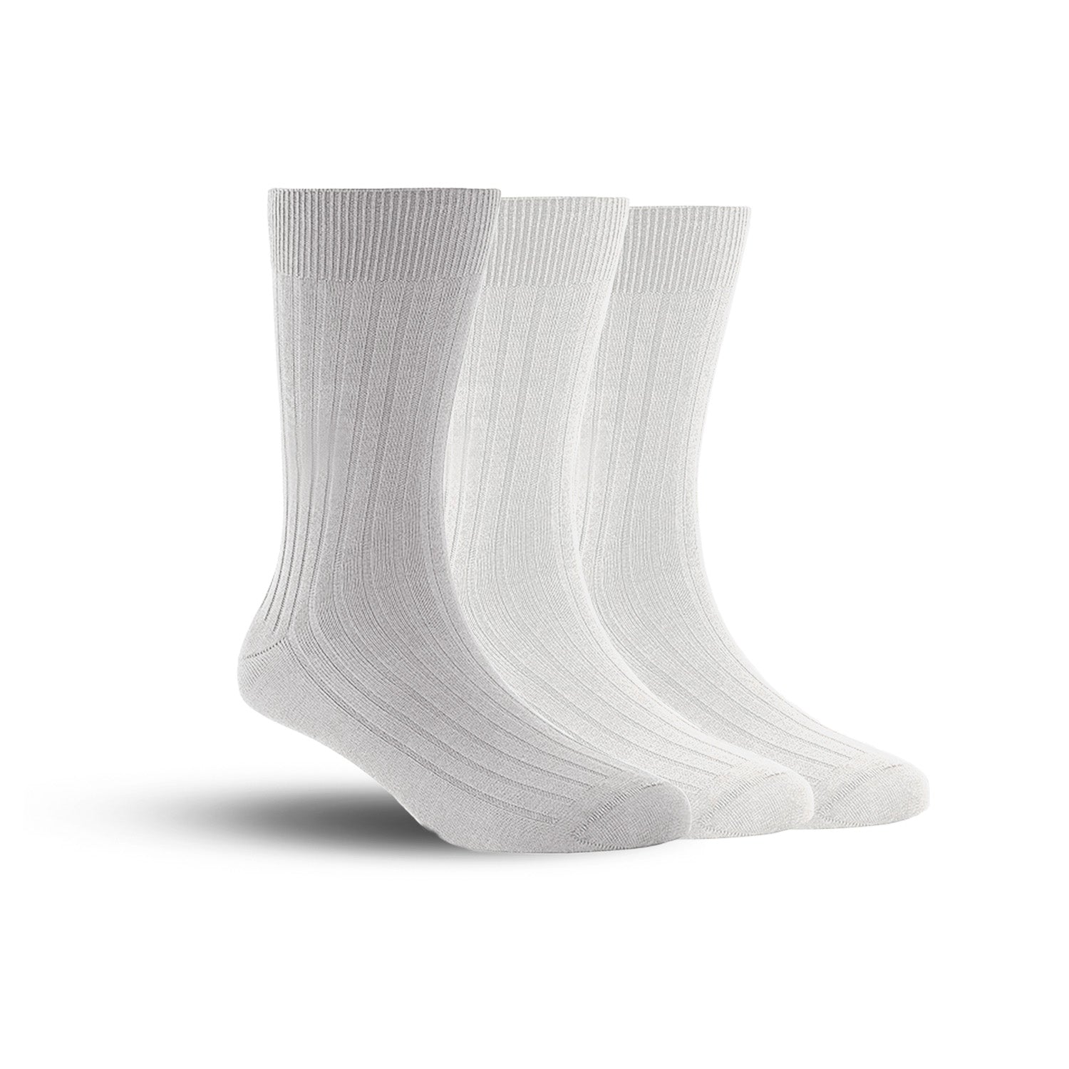 Bamboo Formal Ribbed Socks For Men | Calf Length | Smell Free & Breathable | Cushioned Base & Anti Bacterial | Softer Than Cotton Socks | Multicolor | Pack Of 3
