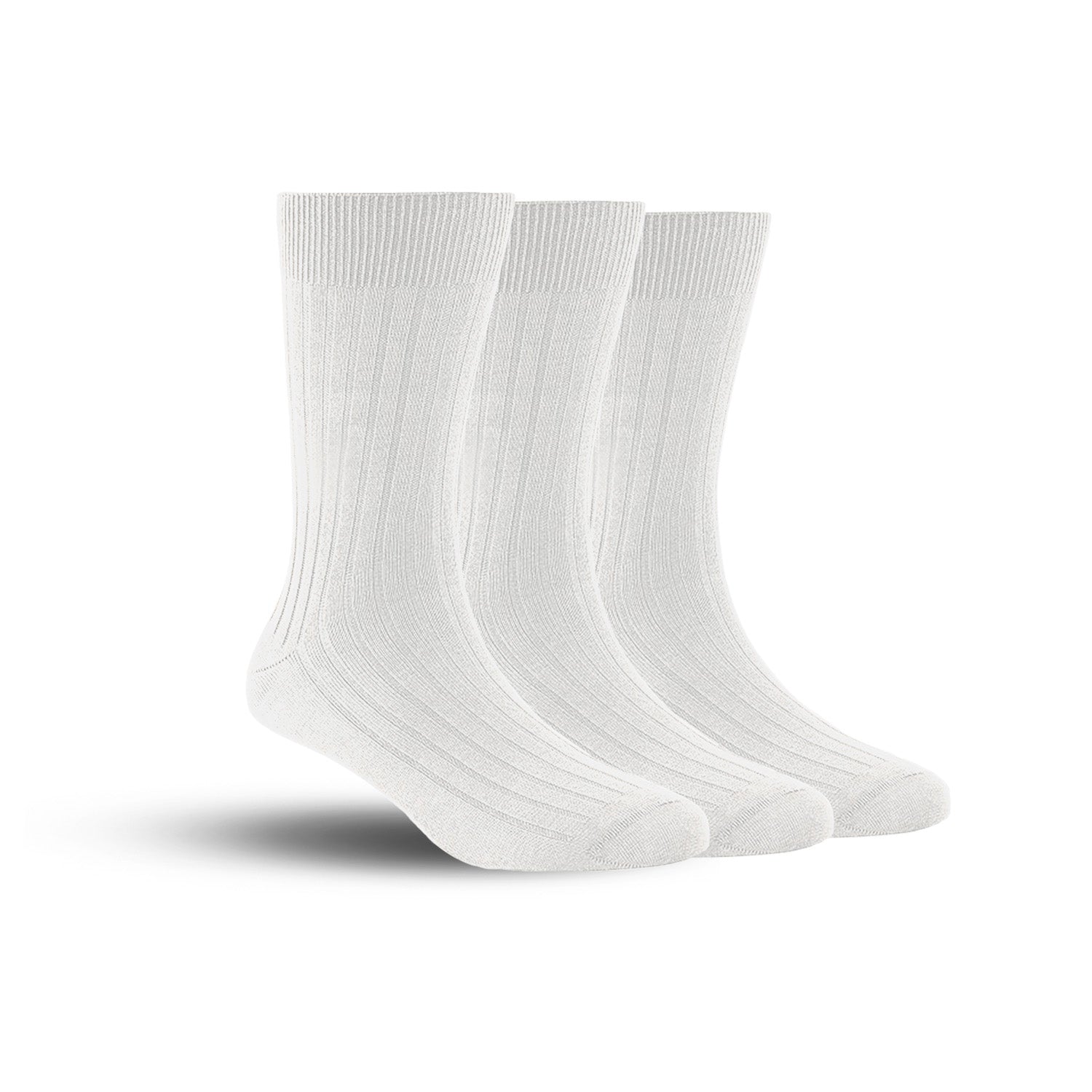 Bamboo Formal Ribbed Socks For Men | Calf Length | Smell Free & Breathable | Cushioned Base & Anti Bacterial | Softer Than Cotton Socks | Pack Of 3