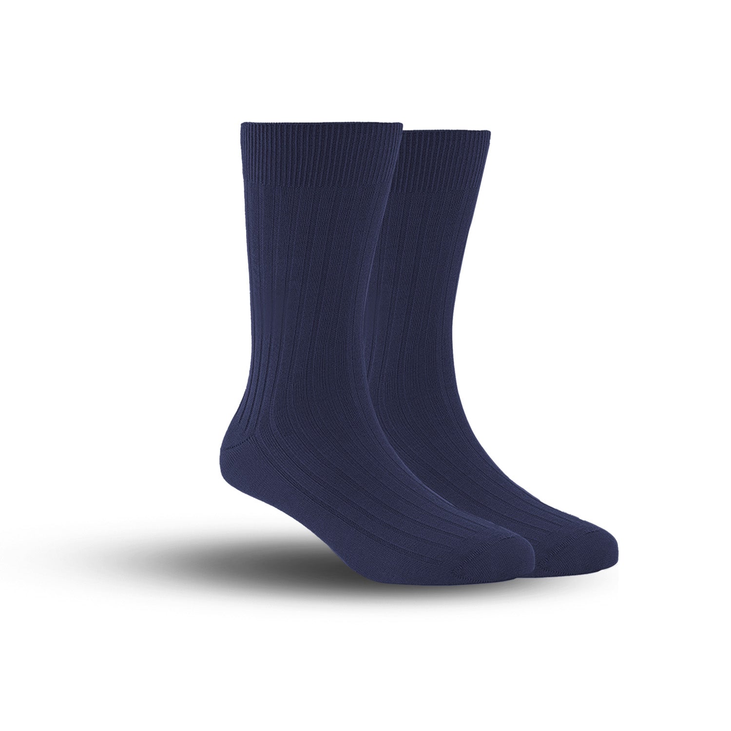 Bamboo Formal Ribbed Socks For Men | Calf Length | Smell Free & Breathable | Cushioned Base & Anti Bacterial | Softer Than Cotton Socks | Pack Of 2