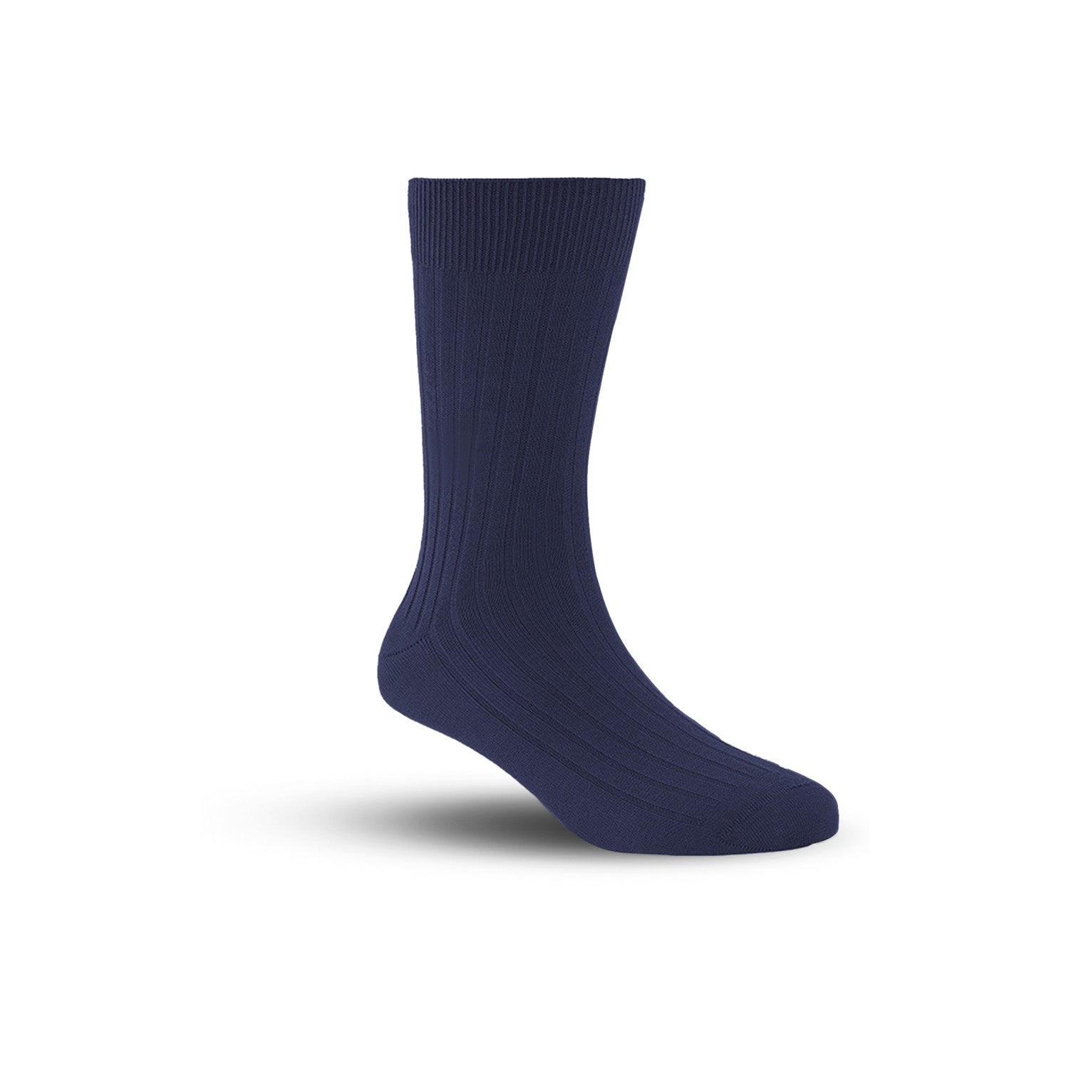 Bamboo Formal Ribbed Socks For Men | Calf Length | Smell Free & Breathable | Cushioned Base & Anti Bacterial | Softer Than Cotton Socks | Pack Of 1