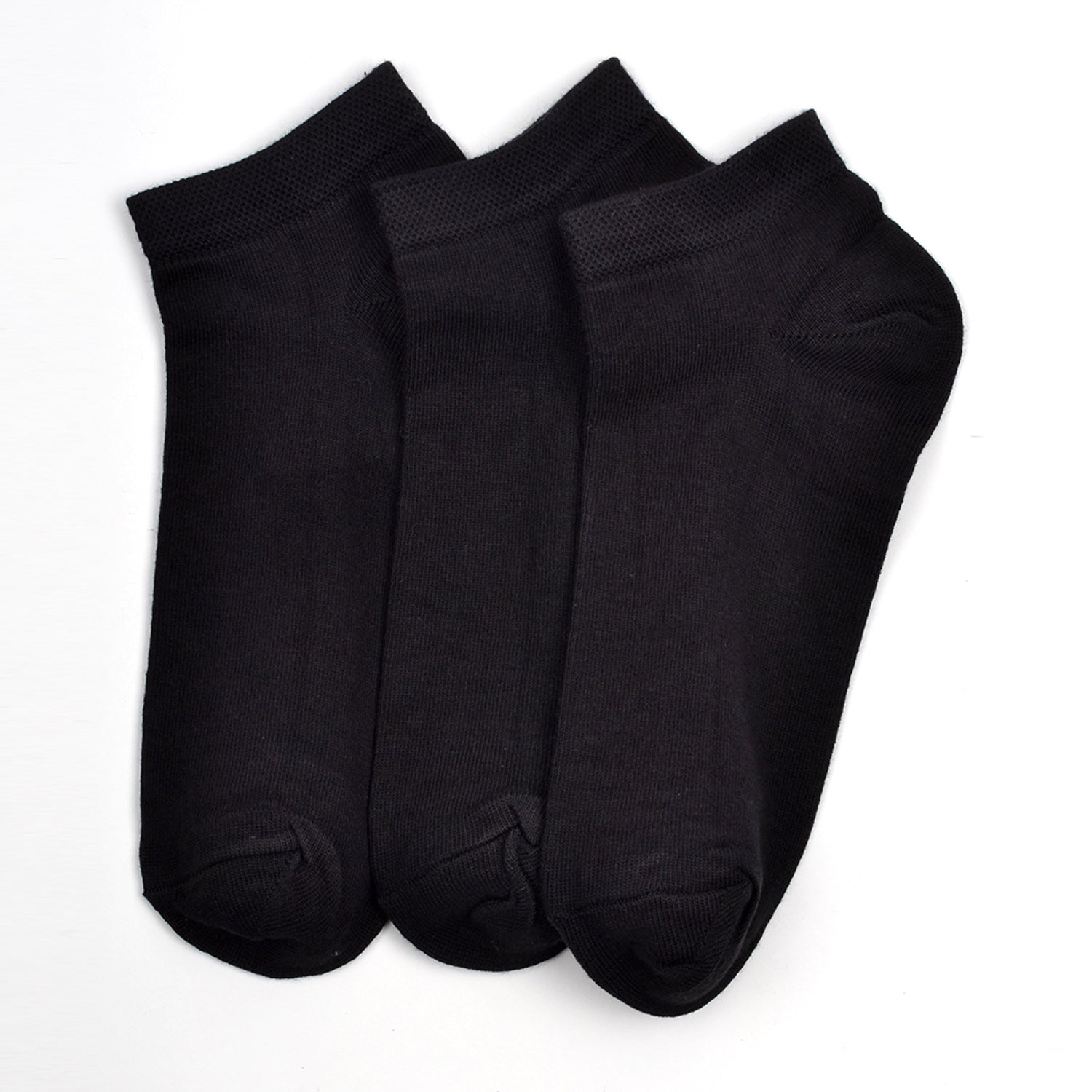 Organic Cotton Formal Socks - Unisex - Ankle Length - Pack of 3 (black )- Extra soft and Breathable