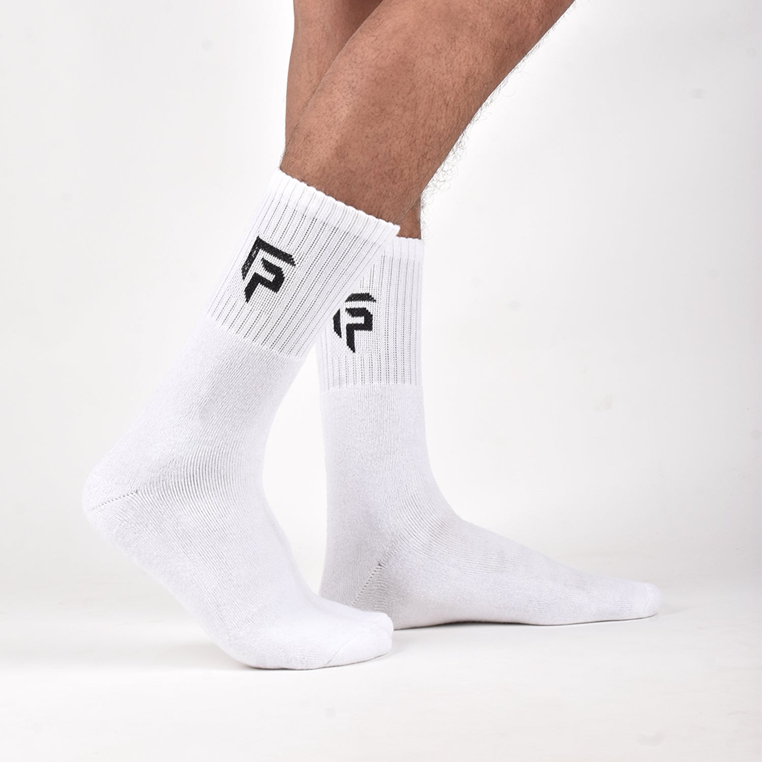 Bamboo Men Sports Socks | Smell Free & Breathable | Cushioned Base & Anti Bacterial | White | Pack of 2