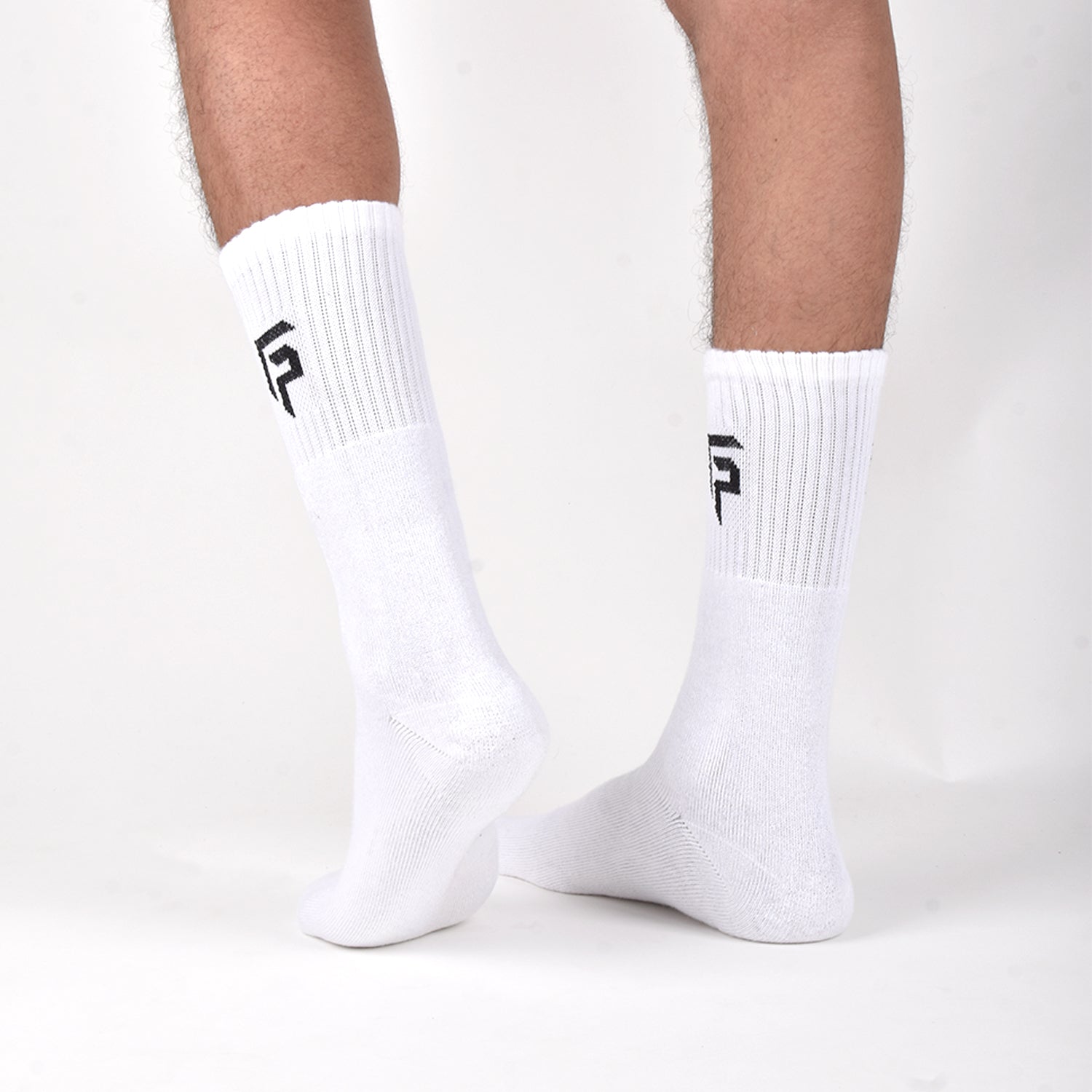 Bamboo Men Sports Socks | Smell Free & Breathable | Cushioned Base & Anti Bacterial | White | Pack of 2