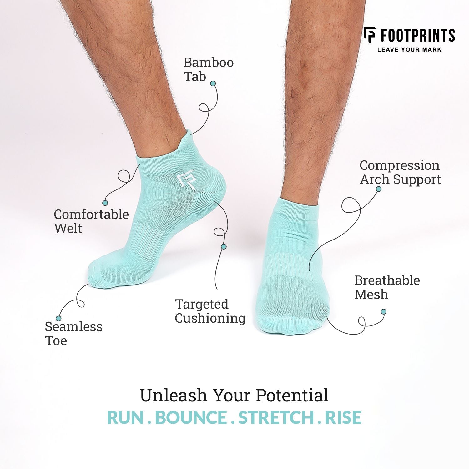 Bamboo Ankle Unisex Causal Socks | Odour-Free & Breathable | Padded Base & Anti-bacterial | 3X Softer than Cotton Socks | Multicolor | Pack of 3