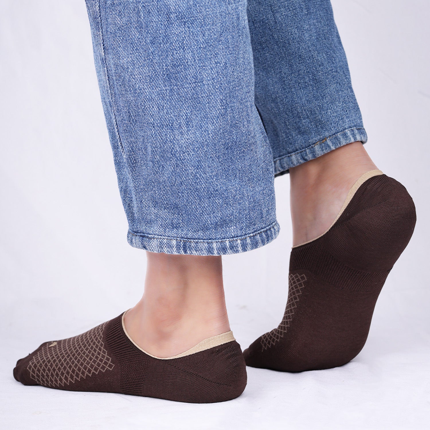 Organic Cotton Bamboo No-Show Socks | Anti Slip Silicon Grip | Unisex Casual Socks for Everyday Wear | Sweat Proof | Quick Dry | Pack of 1