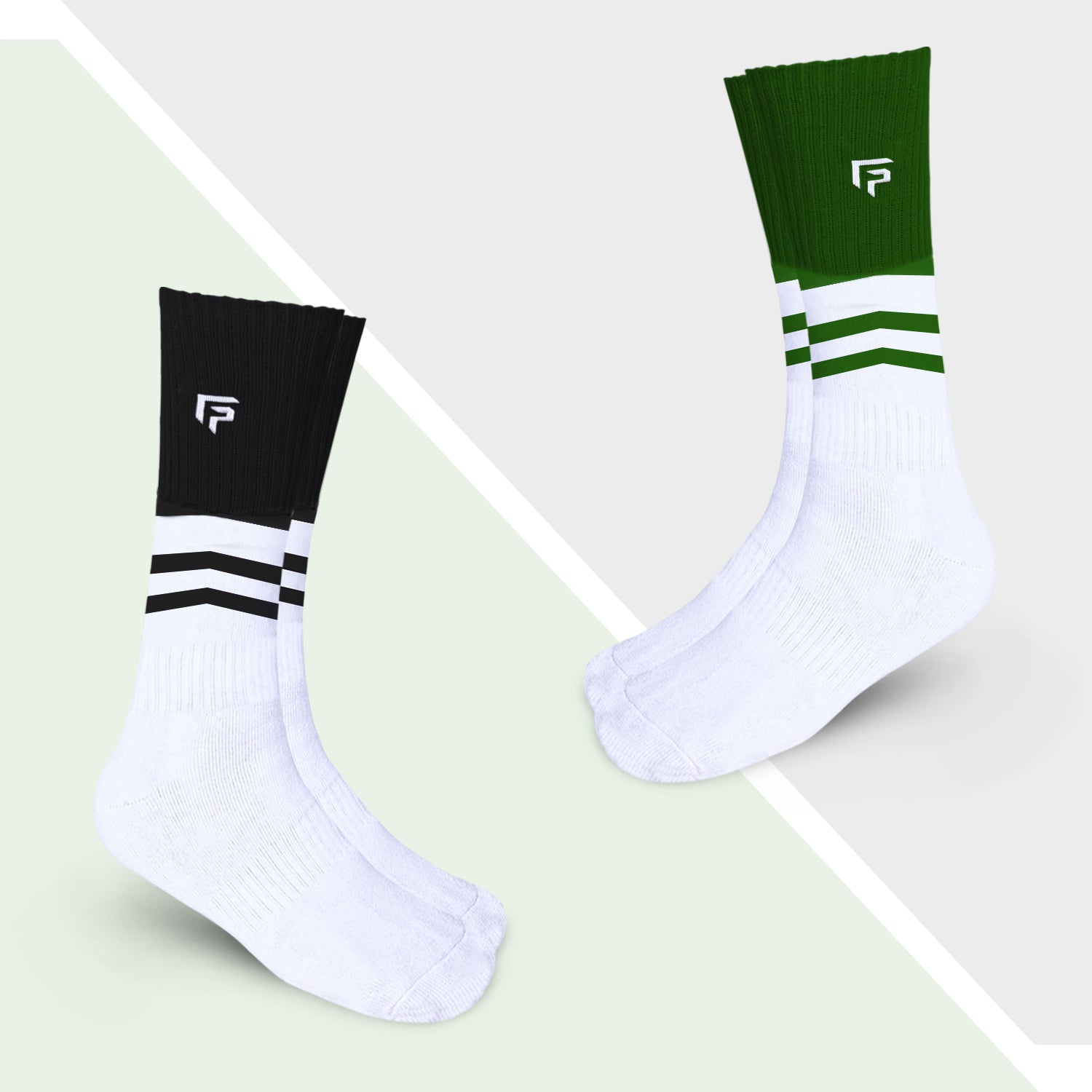 Bamboo Compression Sports Socks for Men & Women | Full-Length Socks for Running, Gym, Cycling & Training | Boosts Blood Circulation | Anti-Odour & Moisture-Wicking | Pack of 2