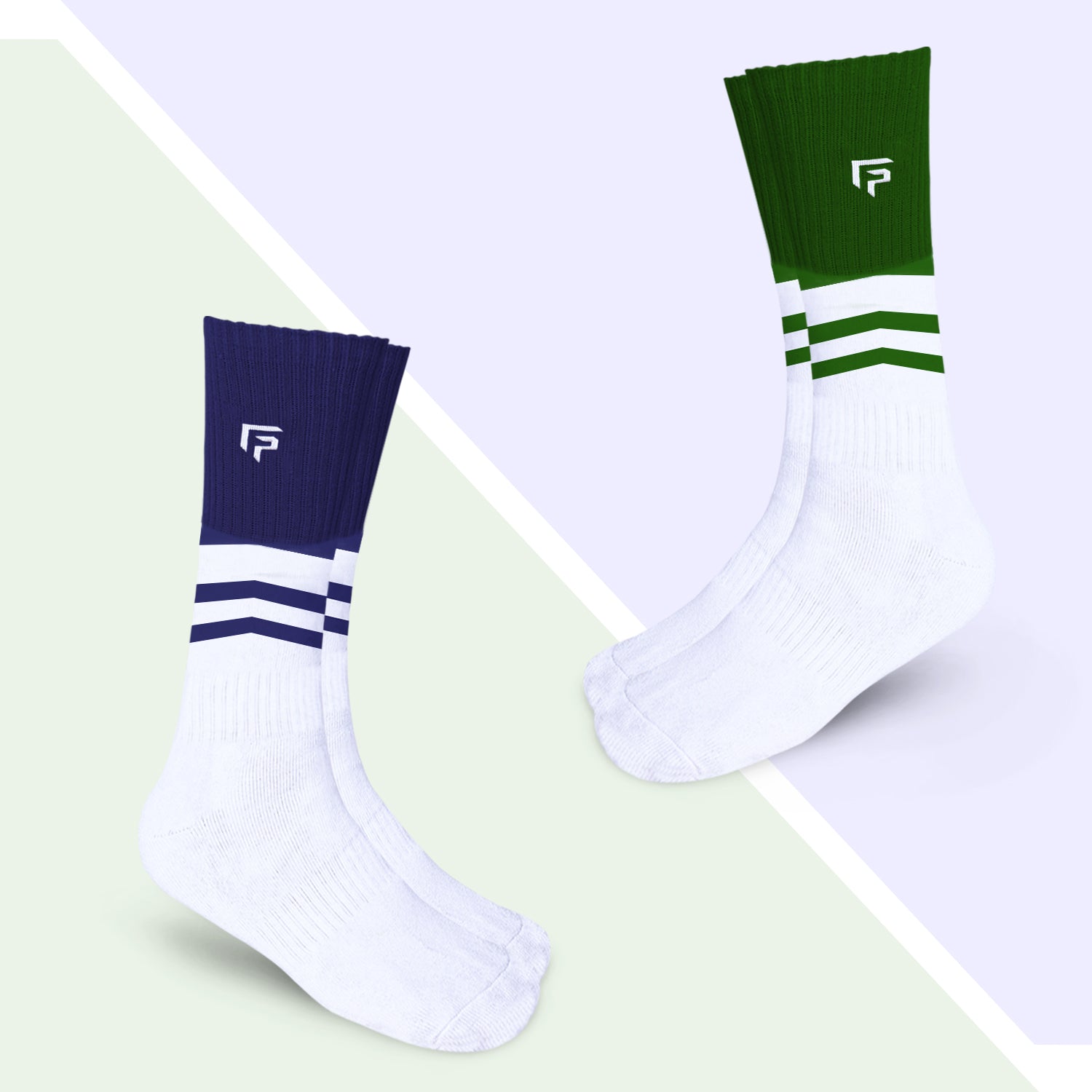 Bamboo Compression Sports Socks for Men & Women | Full-Length Socks for Running, Gym, Cycling & Training | Boosts Blood Circulation | Anti-Odour & Moisture-Wicking | Pack of 2