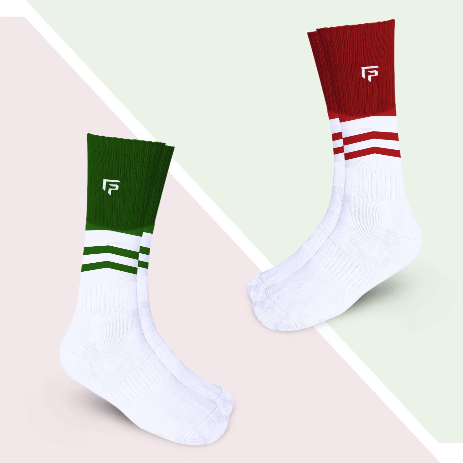 Bamboo Compression Sports Socks for Men & Women | Full-Length Socks for Running, Gym, Cycling & Training | Boosts Blood Circulation | Anti-Odour & Moisture-Wicking | Pack of 2