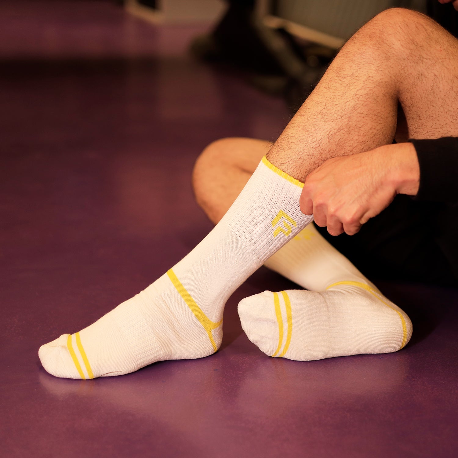 Footprints Bamboo Compression Sports Socks for Men & Women | Calf-Length Socks for Running, Gym, Cycling & Training | Boosts Blood Circulation | Anti-Odour & Moisture-Wicking | Pack of 1