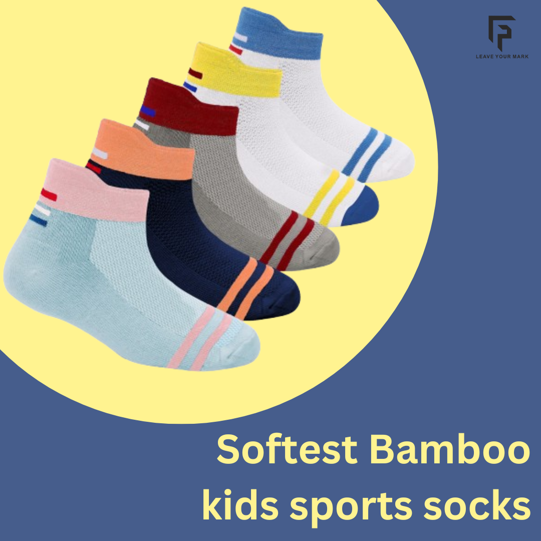 Anti-Odor Bamboo Ankle Socks for Kids | Smell Free & Breathable | Anti-Bacterial | All- Day Comfort | Multicolor | Pack of 5