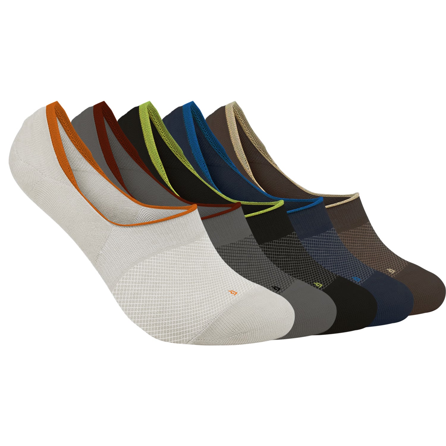 Organic Cotton Bamboo No-Show Socks | Anti Slip Silicon Grip | Unisex Casual Socks for Everyday Wear | Sweat Proof | Quick Dry | Pack of 5