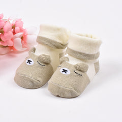 Organic Cotton New Born Antiskid Bootie Socks | Ultra Soft Unisex Socks | Cushioned Base & Comfort Fit | Anti Bacterial Socks | 0-6 Months