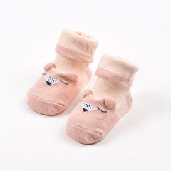 Organic Cotton New Born Antiskid Bootie Socks | Ultra Soft Unisex Socks | Cushioned Base & Comfort Fit | Anti Bacterial Socks | 0-6 Months