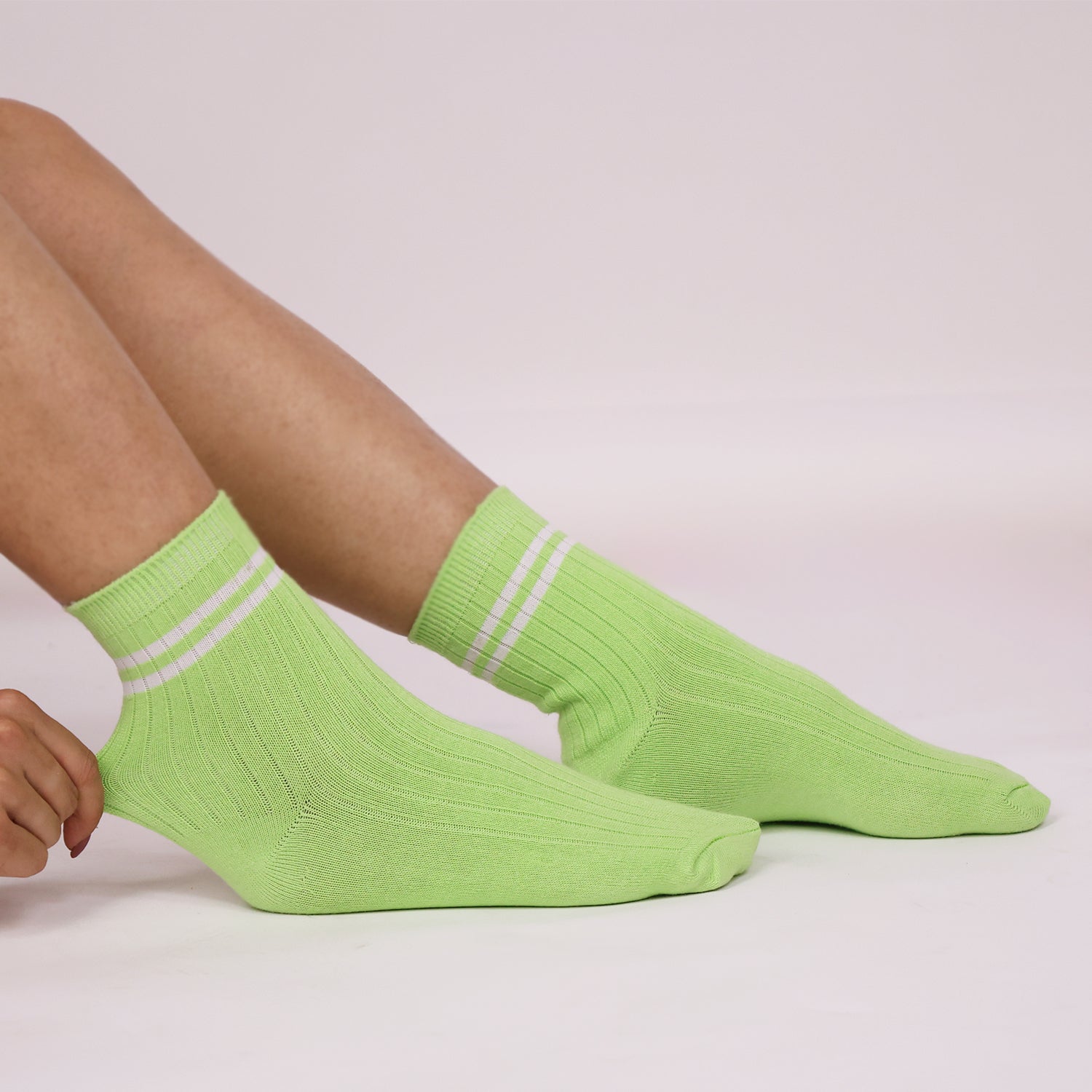 Bamboo Sports Socks for Women | Calf Length | Anti Odour & Breathable | Anti-Bacterial | Softer than Cotton Socks | Yellow, Sky Blue & Green | Pack Of 3