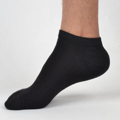 Organic Cotton Formal & Ankle Casual Socks - Pack of 3 ( White & Black  )- Extra soft and Breathable