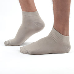 Organic Cotton Solid Ankle-Length Socks-Pack Of 3