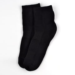 Organic Cotton Formal & Ankle Terry  Socks - Pack of 3 (White & Black )- Extra soft and Breathable