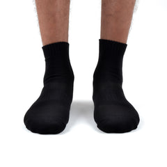 Organic Cotton Formal & Ankle Terry  Socks - Pack of 3 (Grey  & Black )- Extra soft and Breathable