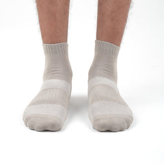 Organic Cotton Formal & Ankle Terry  Socks - Pack of 3 (Black & Grey )- Extra soft and Breathable