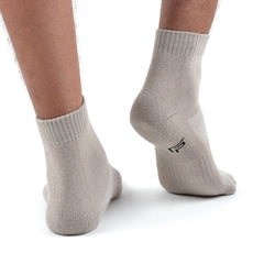 Organic Cotton Formal & Ankle Terry  Socks - Pack 3 (Grey )- Extra soft and Breathable