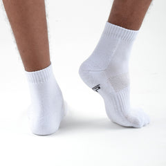 Organic Cotton Formal & Ankle Terry  Socks - Pack 3 (Grey & White )- Extra soft and Breathable