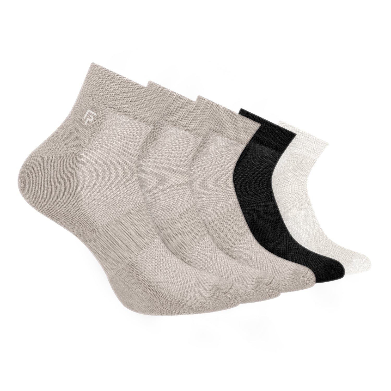 Organic Cotton Bamboo Unisex Ankle Terry Socks | Extra Soft, Anti Odour and Breathable | Multicolor | Pack of 5