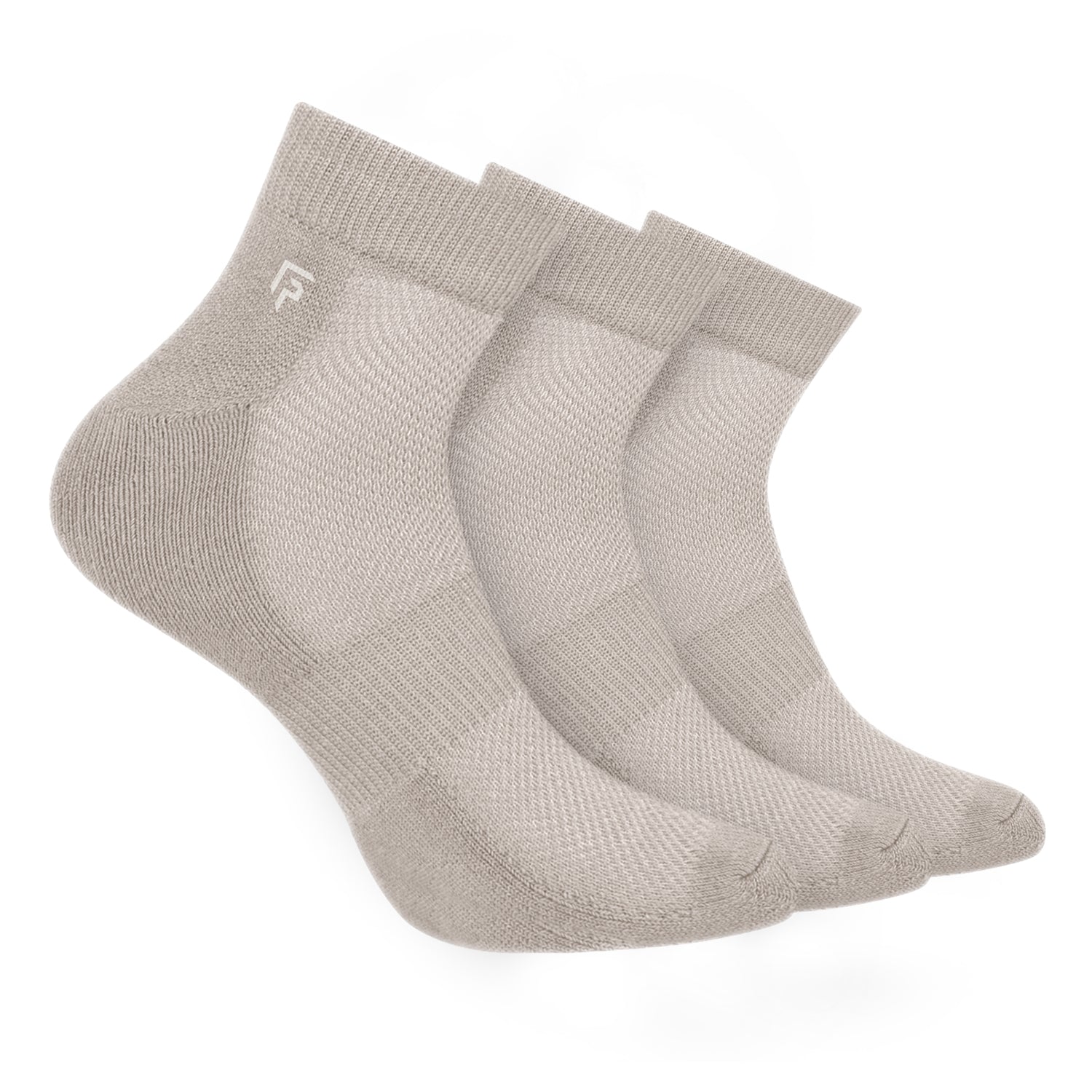 Organic Cotton Bamboo Unisex Ankle Terry Socks | Extra Soft, Anti Odour and Breathable | Pack of 3