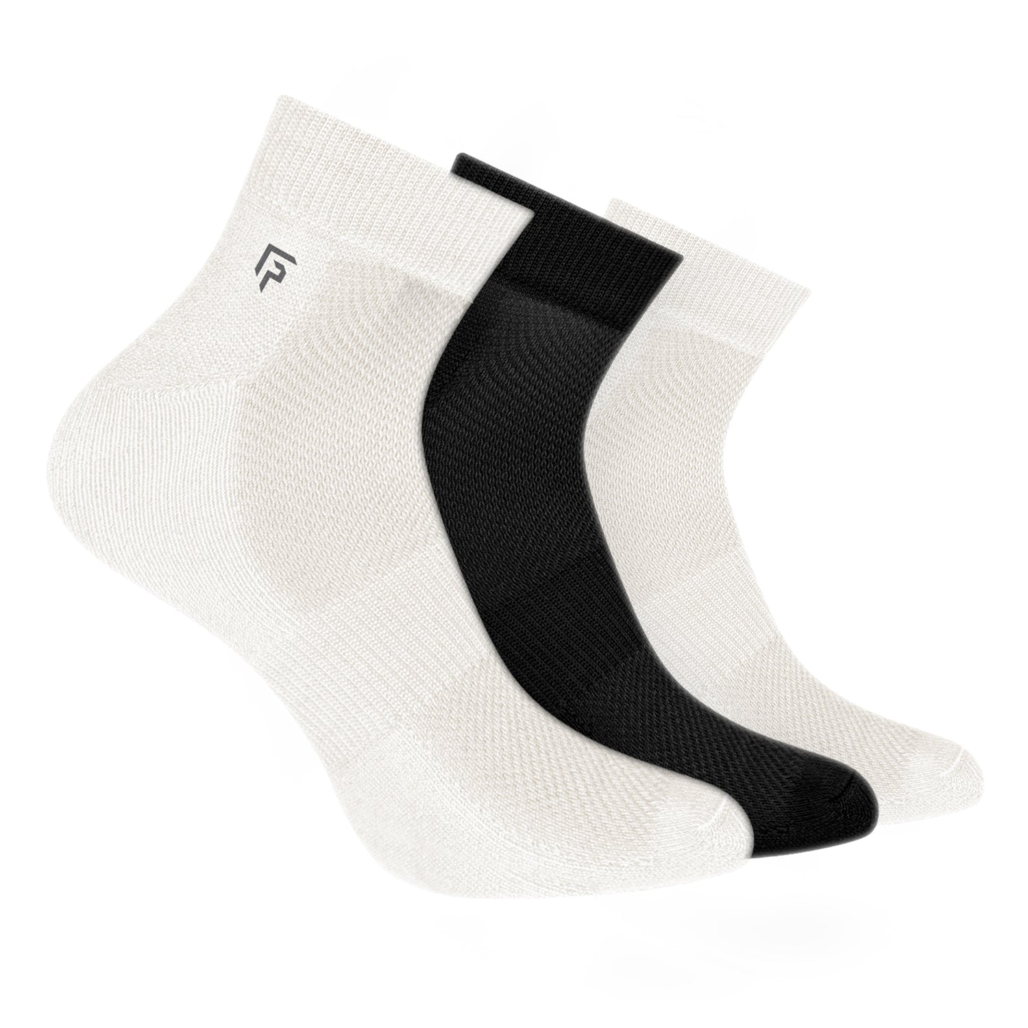 Organic Cotton Bamboo Unisex Ankle Terry Socks | Extra Soft, Anti Odour and Breathable | Multicolor | Pack of 3