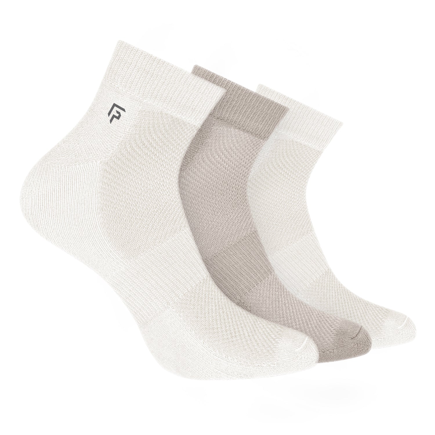 Organic Cotton Bamboo Unisex Ankle Terry Socks | Extra Soft, Anti Odour and Breathable | Multicolor | Pack of 3