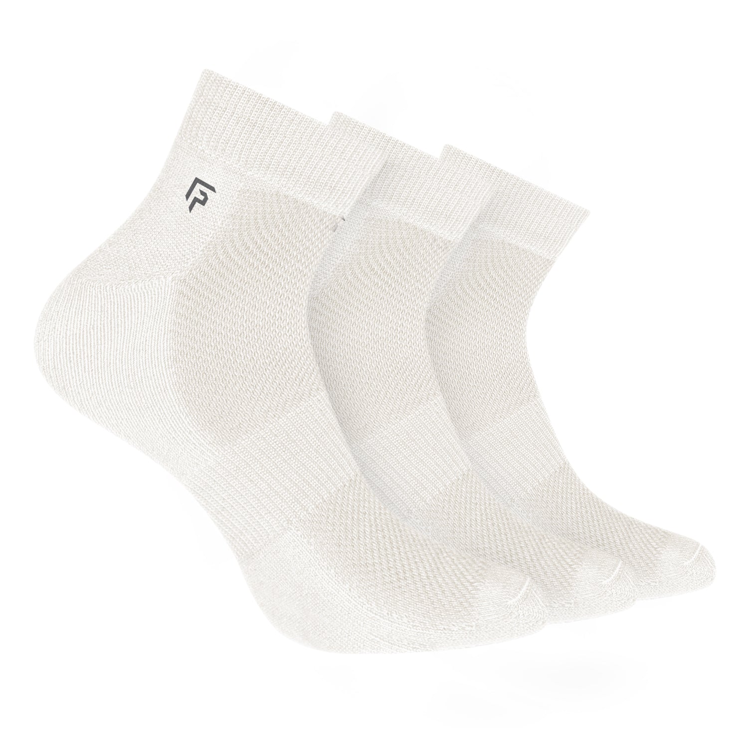 Organic Cotton Bamboo Unisex Ankle Terry Socks | Extra Soft, Anti Odour and Breathable | Pack of 3