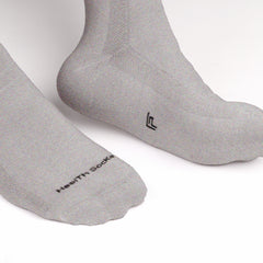 Organic Cotton Crew Length Bamboo Diabetic Socks | Black, Grey & White | Pack Of 3