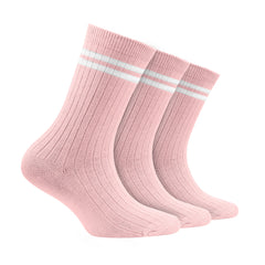 Bamboo Anti-Odour Ribbed Socks for Kids| Anti-Bacterial| Smell Free & Breathable | Hypoallergenic | Moisture-Wicking | Pack of 3