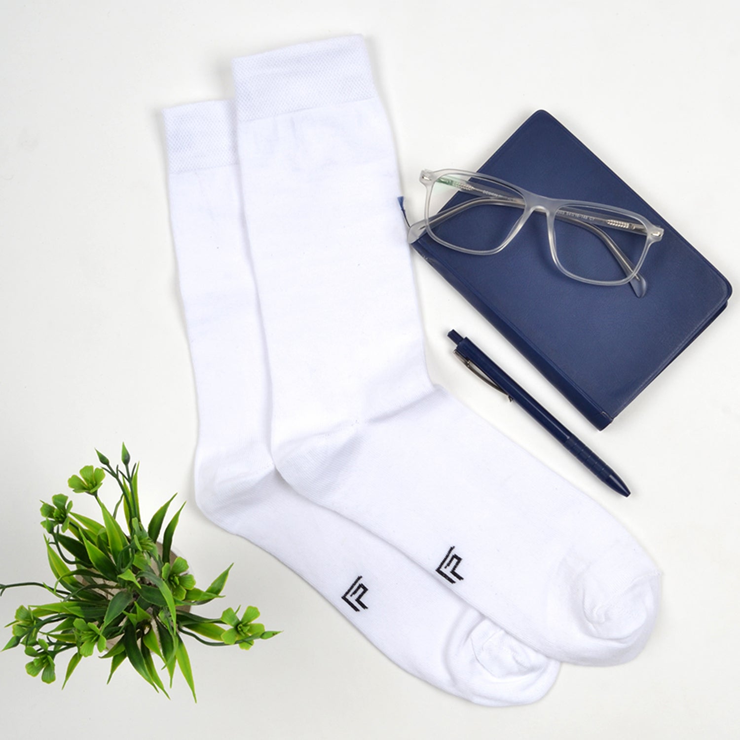 Organic Cotton Formal & Ankle Casual Socks - Pack of 3 (Grey & White  )- Extra soft and Breathable