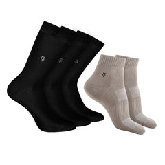 Anti-Odour Organic Cotton Bamboo Socks Combo-Pack Of 5