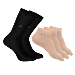 Anti-Odour Organic Cotton Bamboo Socks Combo-Pack Of 5